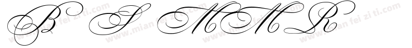 Bickham Script MM Regular字体转换